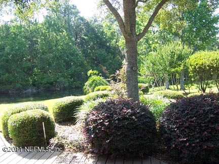 1488 Marsh Rabbit Way Fleming Island, FL 32003 - Photo 16 of 17 a view of a garden with plants and large trees