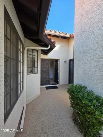 a view of an entryway door