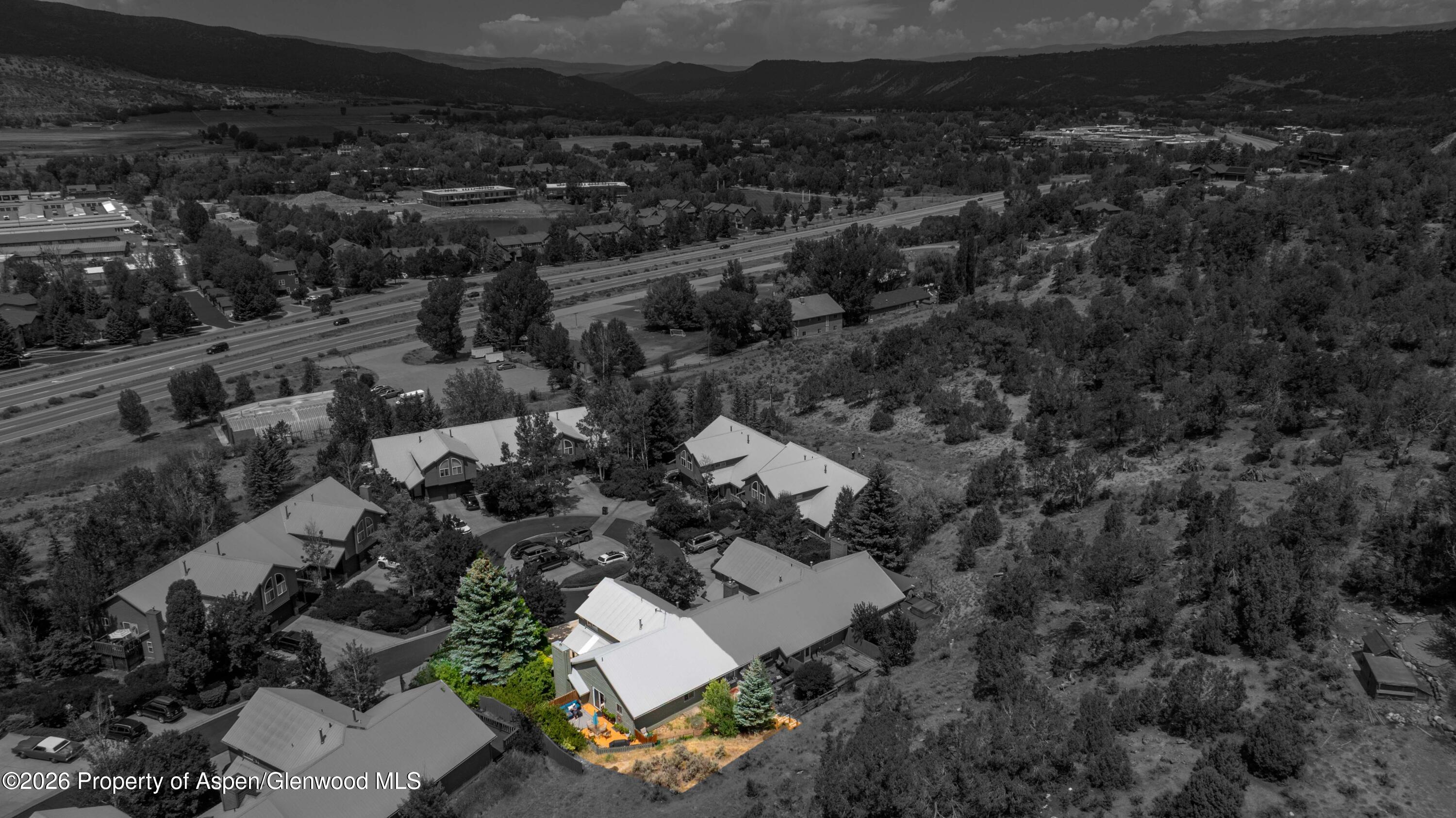 56 Sagewood Court Basalt, CO 81621 - Photo 22 of 24 aerial shaded backside