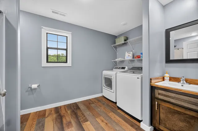 a room with storage and utility