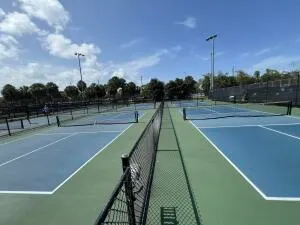 a view of a tennis court