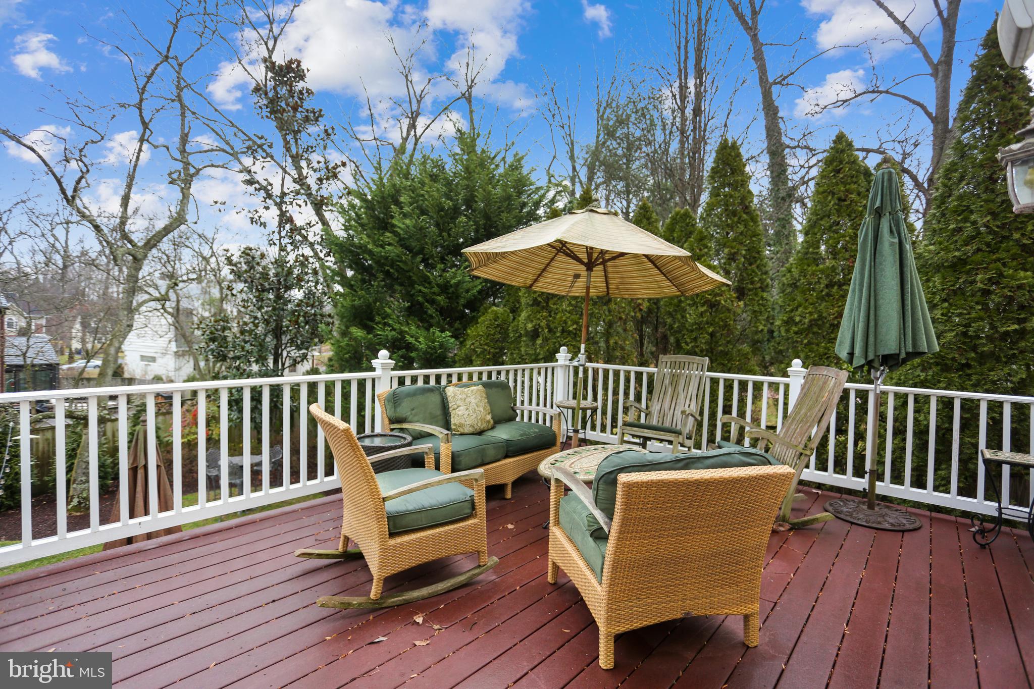 5417 Lambeth Road Bethesda, MD 20814 - Photo 11 of 65 Large Deck off the Kitchen and Family Room