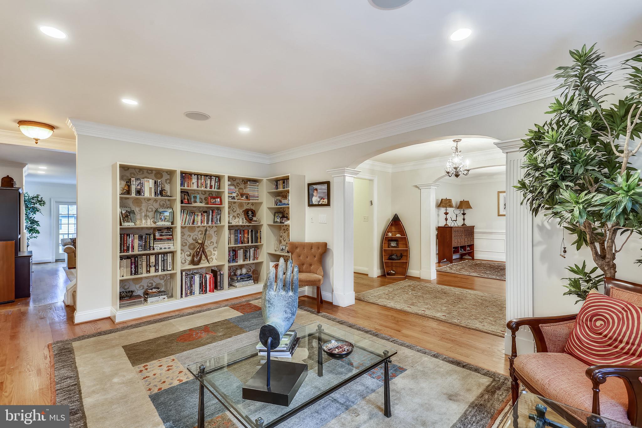 5417 Lambeth Road Bethesda, MD 20814 - Photo 16 of 65 Inviting Living Room with Custom Built-Ins