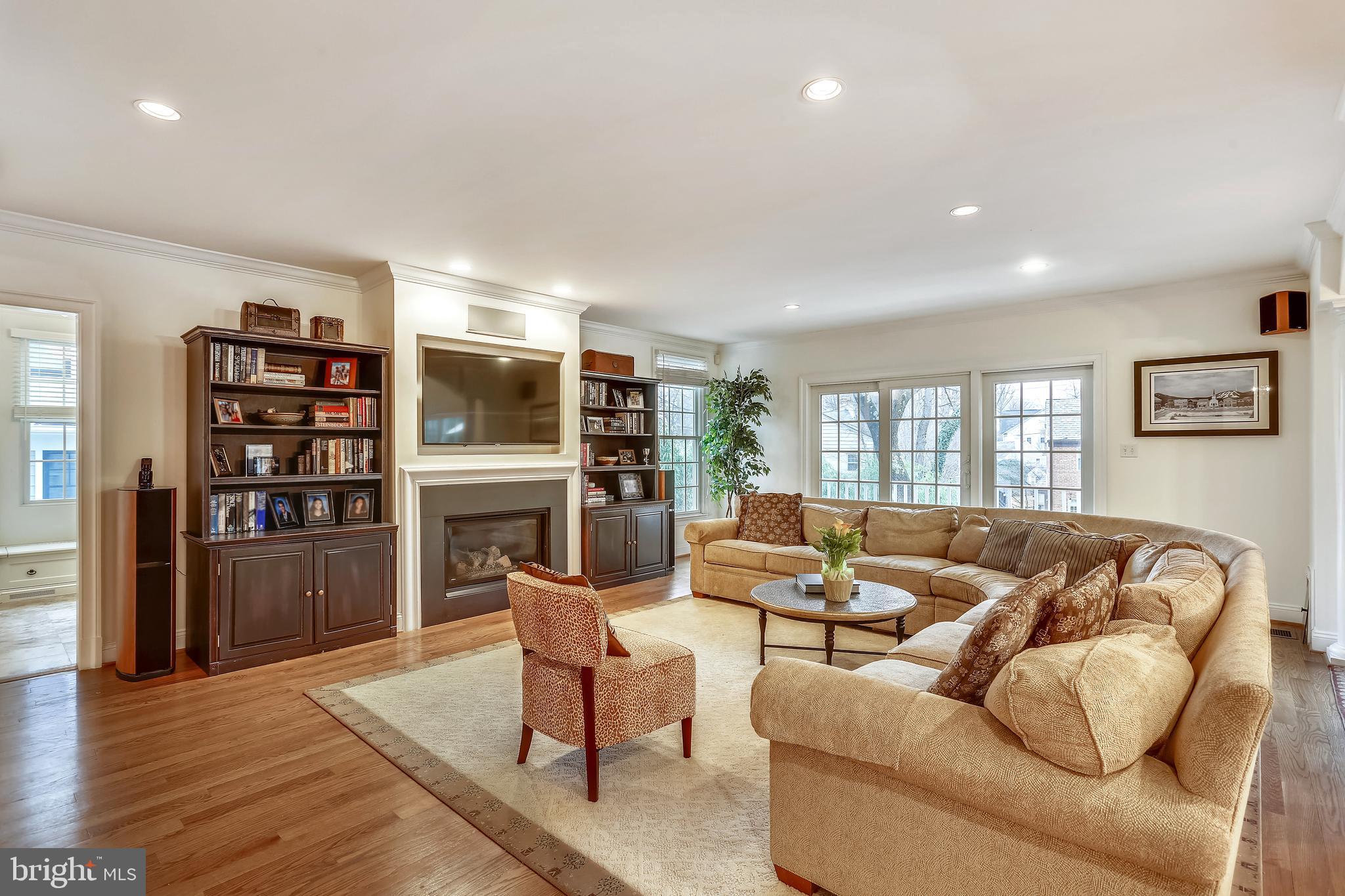 5417 Lambeth Road Bethesda, MD 20814 - Photo 6 of 65 Family Room with Gas Fireplace
