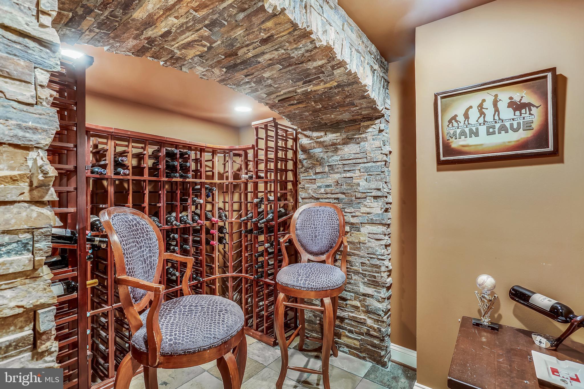 5417 Lambeth Road Bethesda, MD 20814 - Photo 51 of 65 Wine Area with Stone Accents