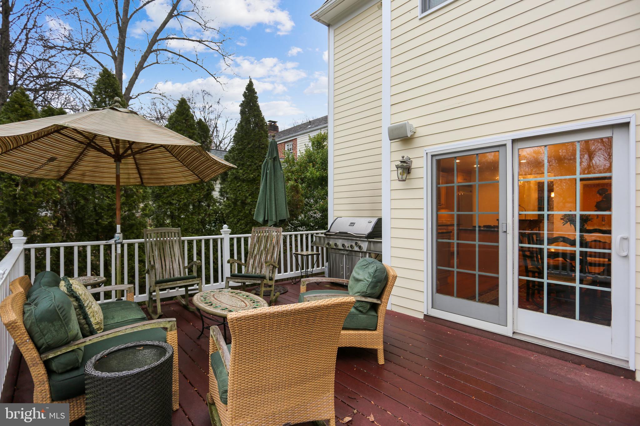 5417 Lambeth Road Bethesda, MD 20814 - Photo 56 of 65 Huge Deck off the Family Room and Breakfast Room