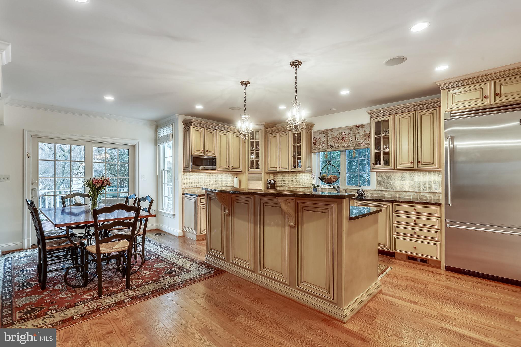 5417 Lambeth Road Bethesda, MD 20814 - Photo 10 of 65 Bright Breakfast Room with Deck Access