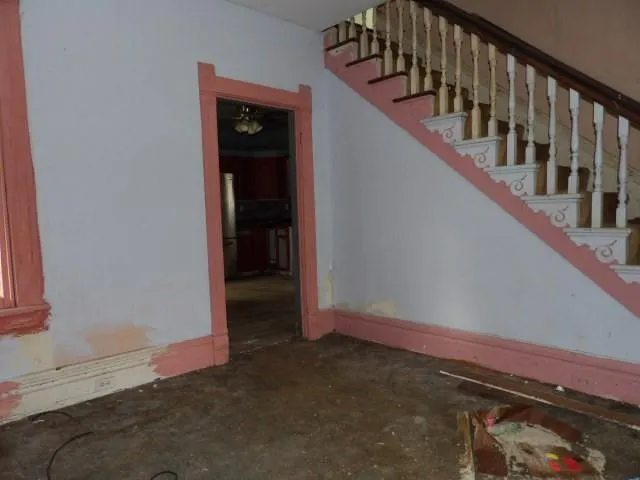wooden floor and window in a room