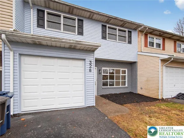 a front view of a house