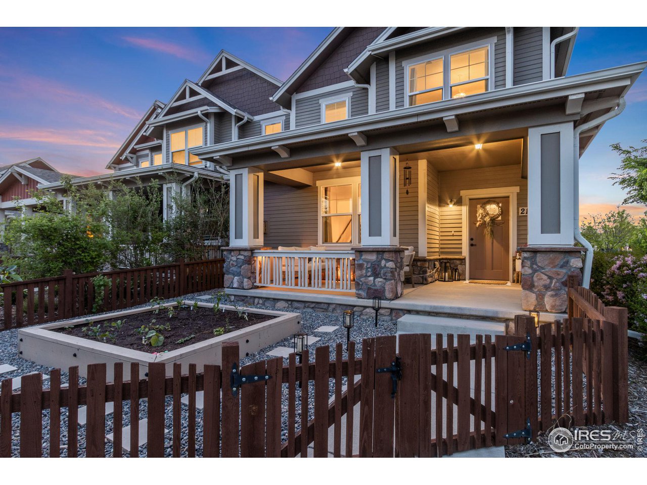 New Landscaping with Garden Bed