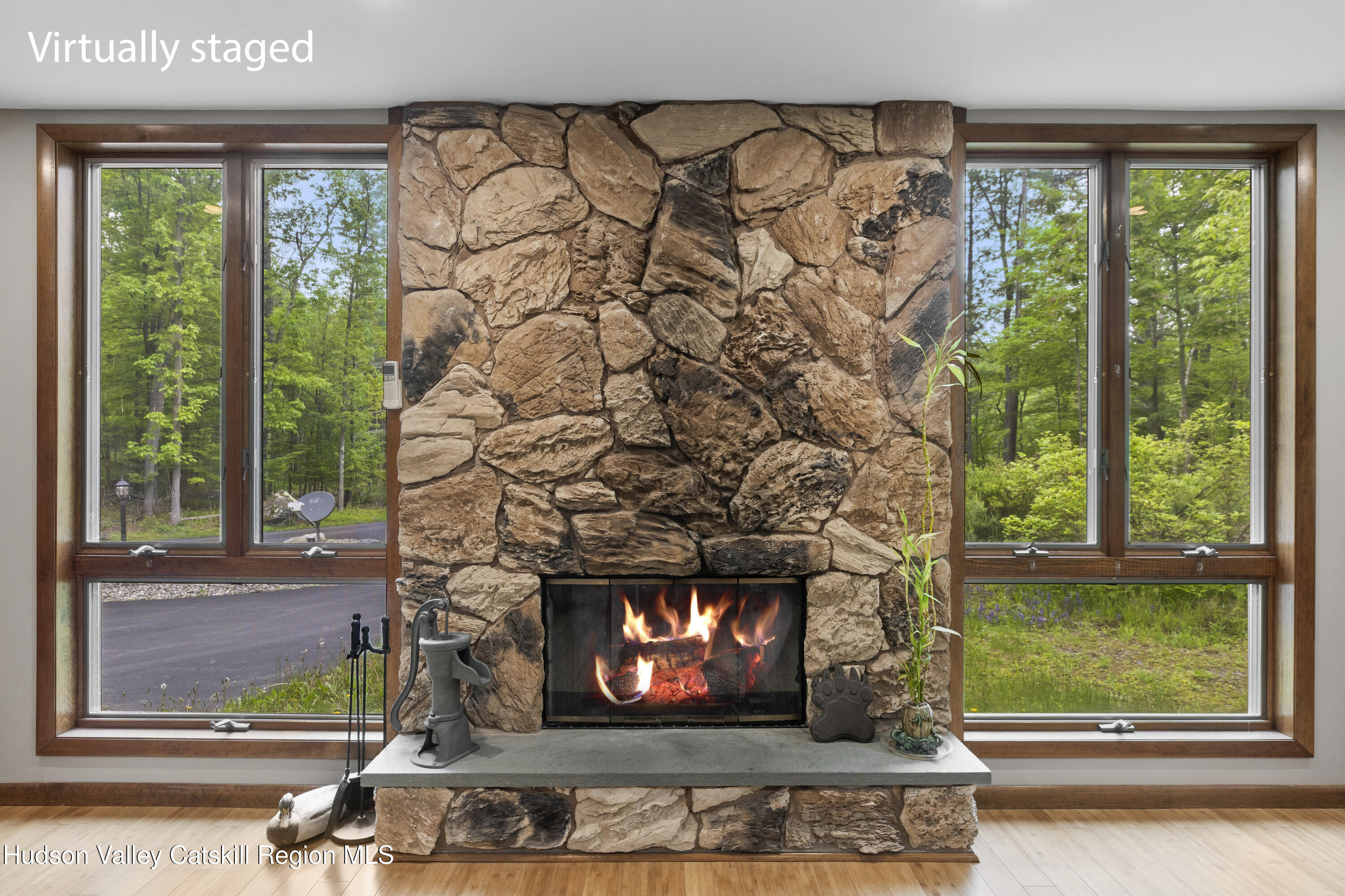 48 Deer Park Road Round Top, NY 12473 - Photo 6 of 33 gas log fireplace in living room
