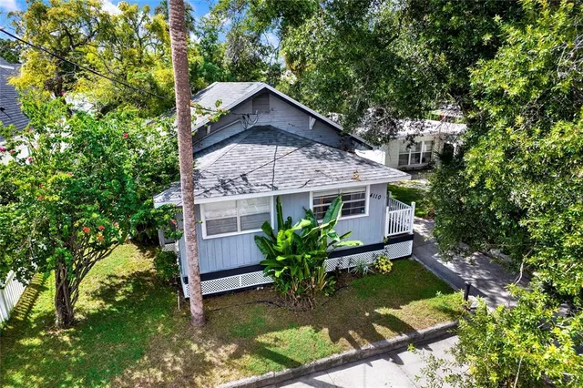 a house that has a tree in it