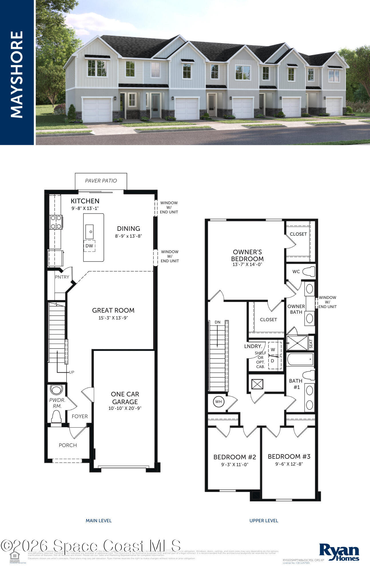 3944 Addie Way Melbourne, FL 32935 - Photo 16 of 16 MAYSHORE FLOORPLAN