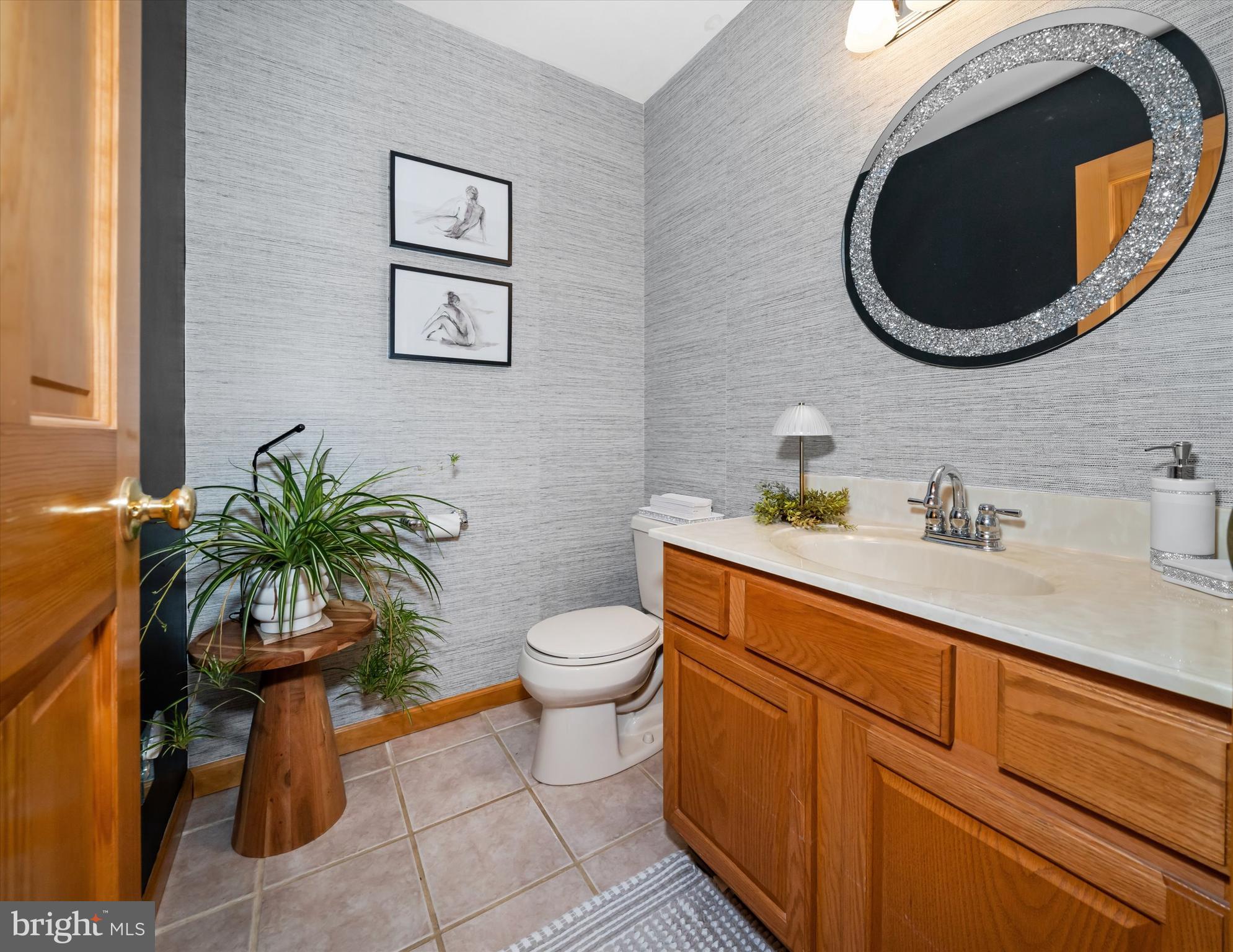 1265 Bowman Road Milford, DE 19963 - Photo 33 of 60 a bathroom with a toilet a sink and a mirror