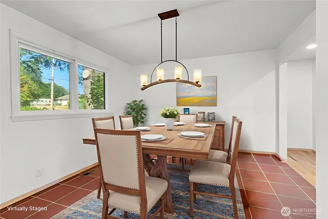 a workspace with furniture and window