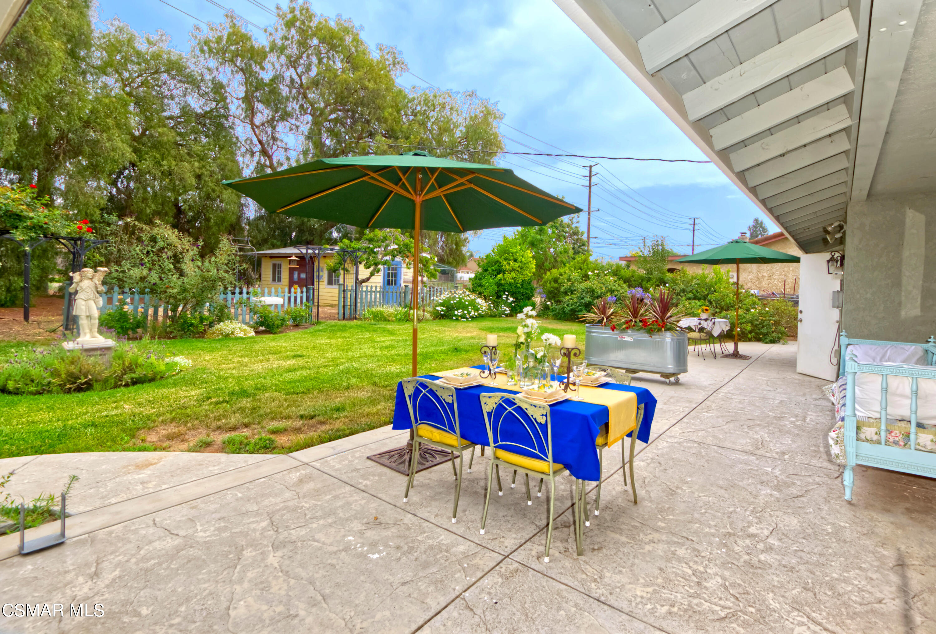 4888 Mira Sol Drive Moorpark, CA 93021 - Photo 36 of 39 a view of backyard with outdoor seating and green space
