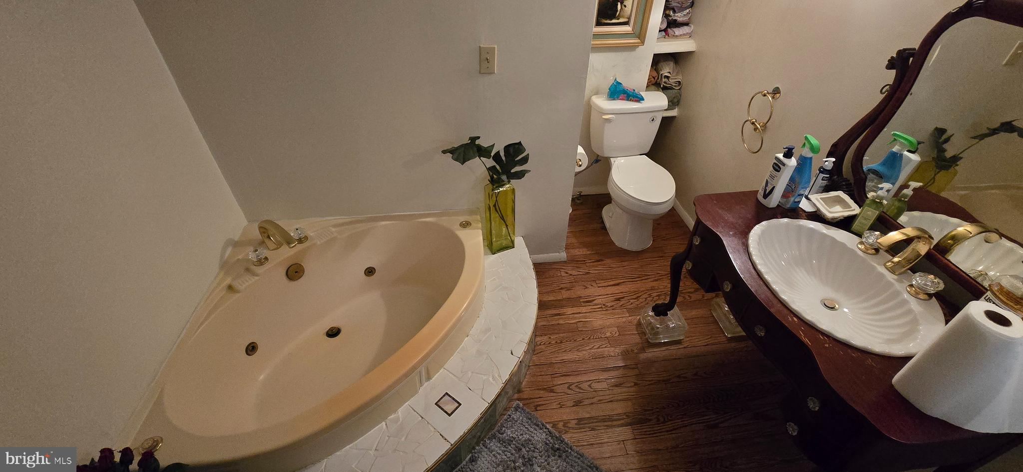 11507 Keystone Avenue Clinton, MD 20735 - Photo 22 of 33 a bathroom with a sink mirror and toilet