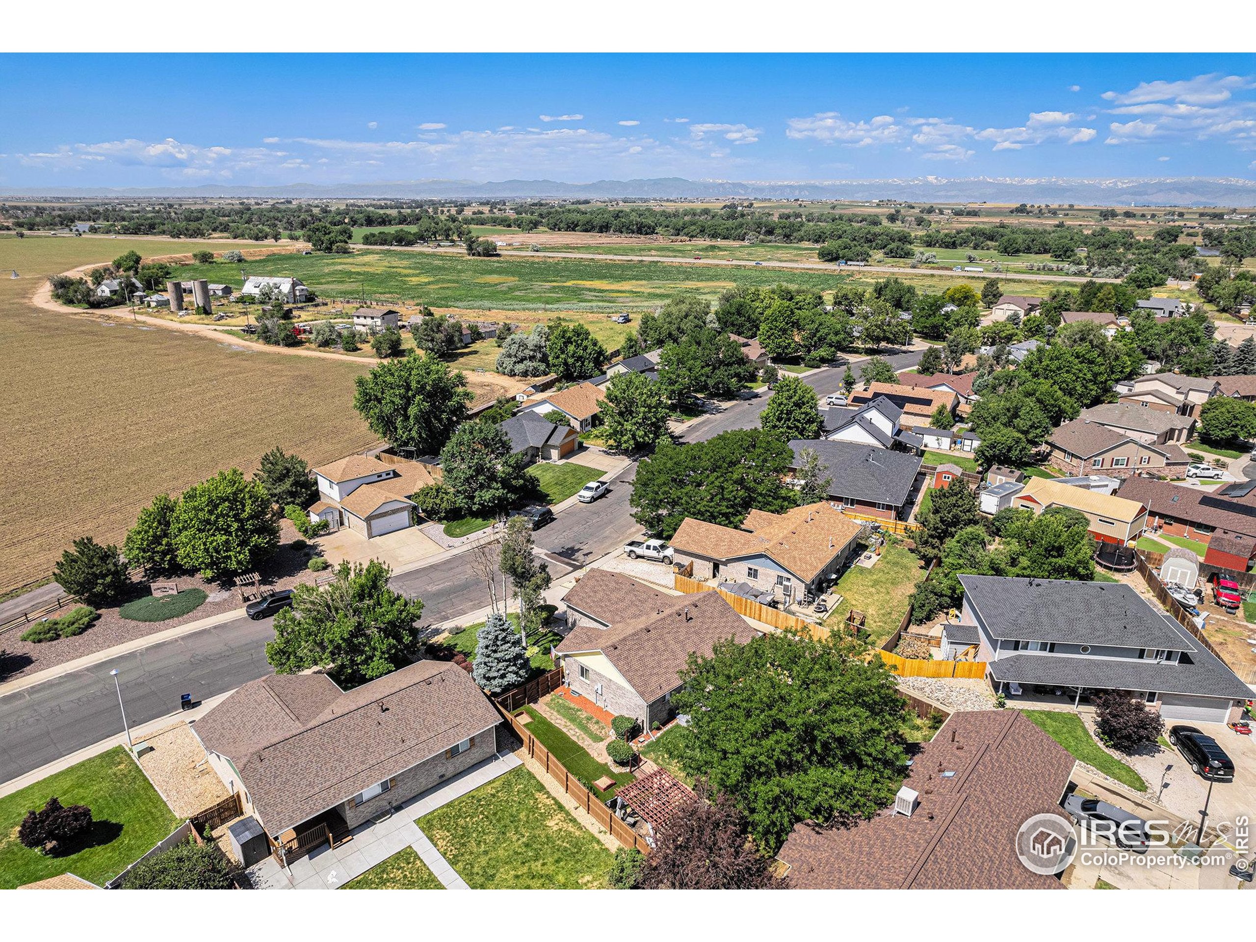 1030 South Fulton Avenue Fort Lupton, CO 80621 - Photo 24 of 26 an aerial view of residential house with outdoor space