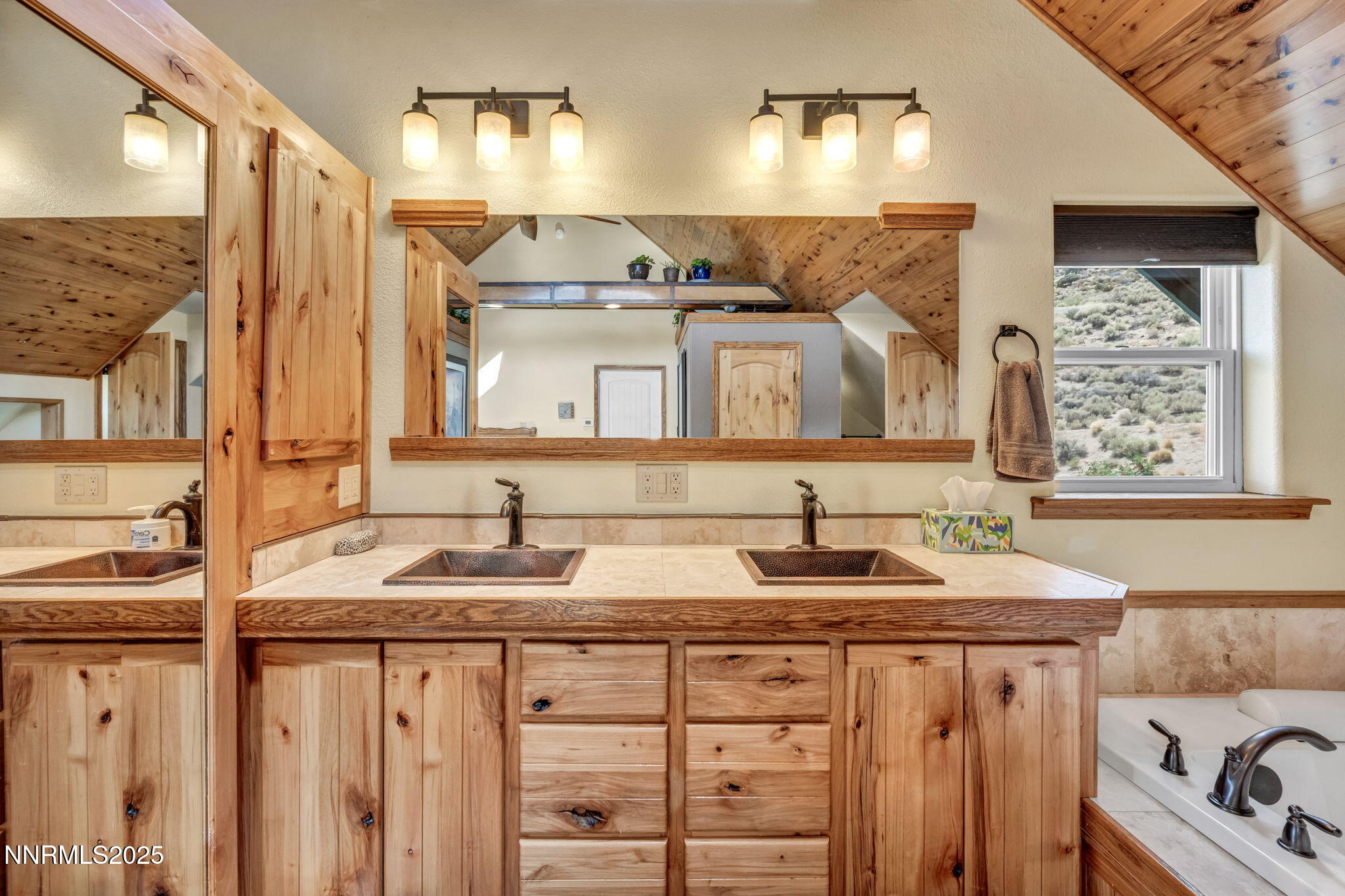 111 Upper Colony Road Wellington, NV 89444 - Photo 16 of 49 a bathroom with a sink and a mirror