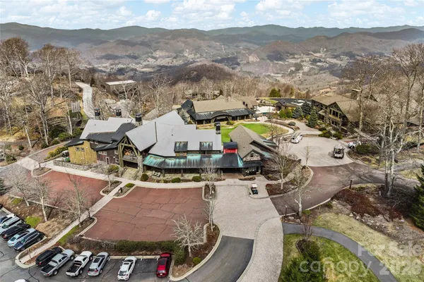 a view of mountain view with lots of trees