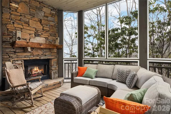 a view of a pathway of a building