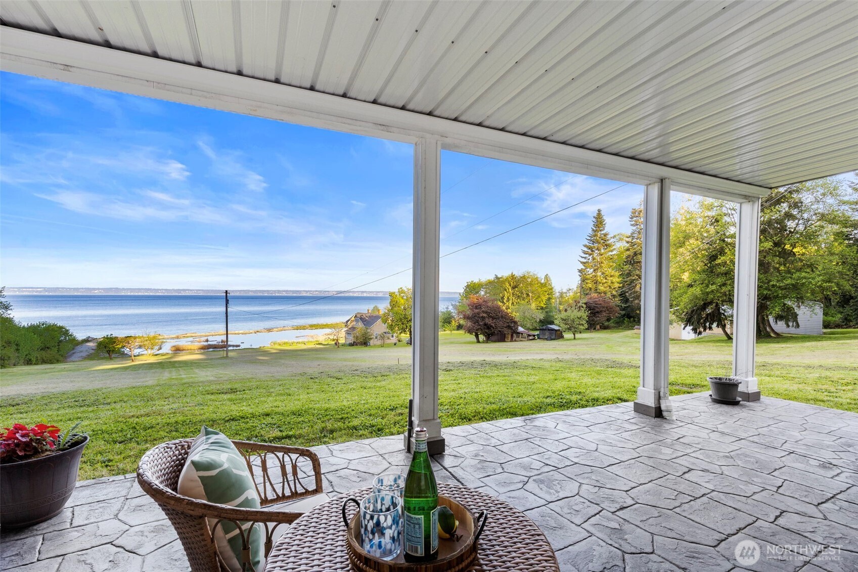 32326 Hoffman Road Northeast Kingston, WA 98346 - Photo 32 of 40 a view of a patio with a yard