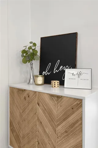 a close view of cabinet