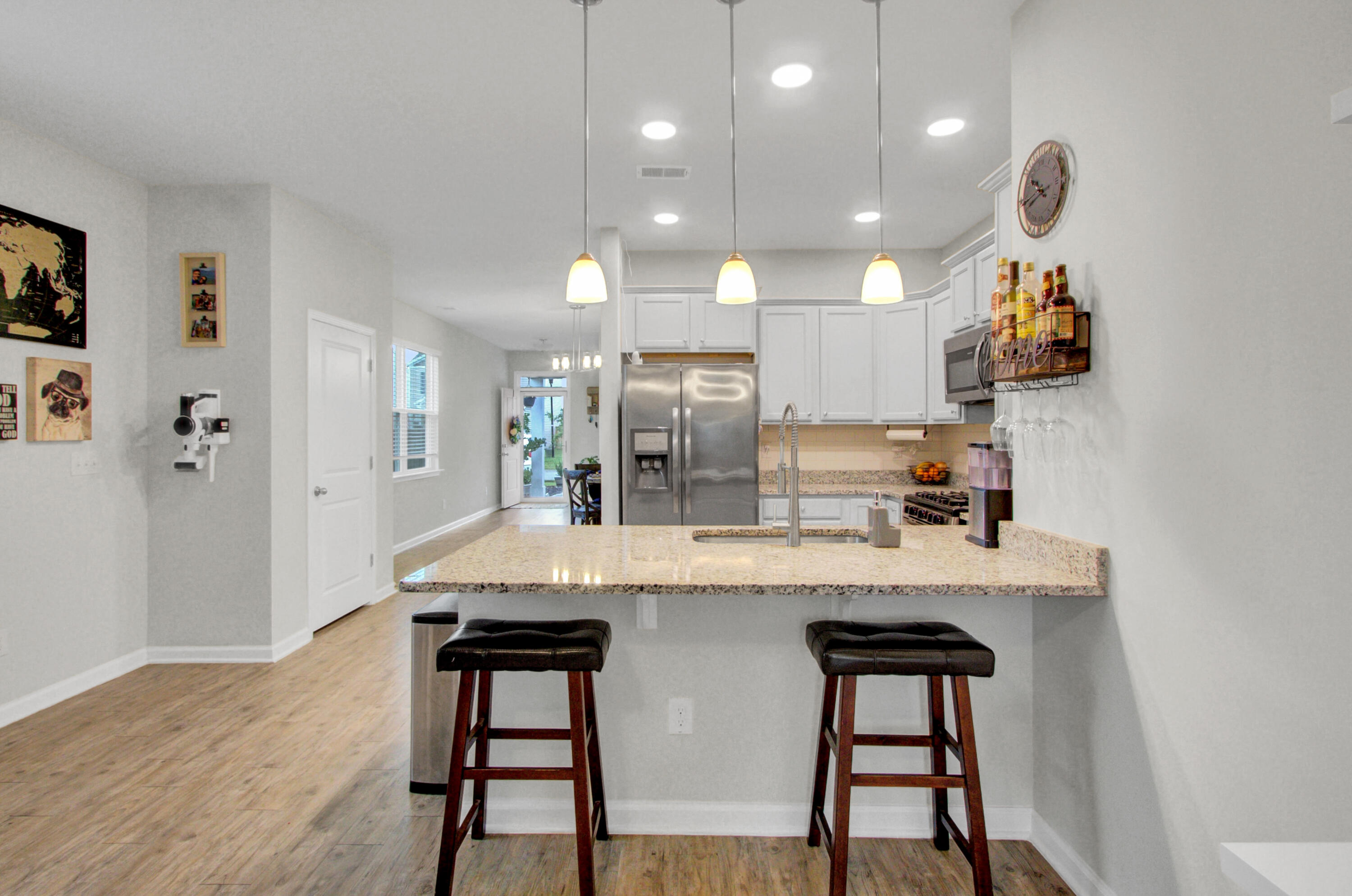 9711 Brandishing Road Ladson, SC 29456 - Photo 7 of 41 Bar Seating with Pendant Lighting