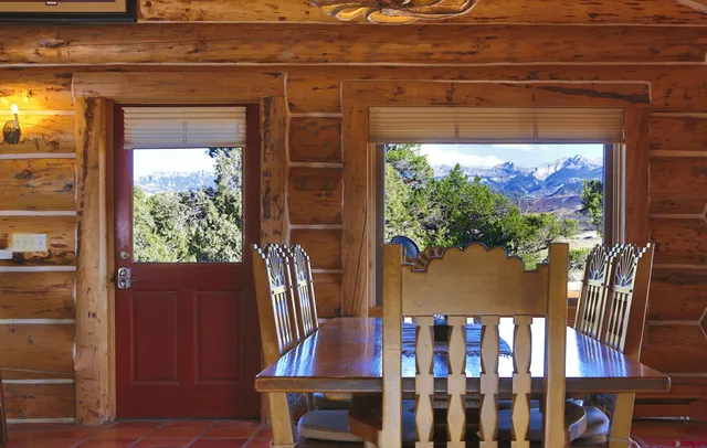 a view of balcony with a swing