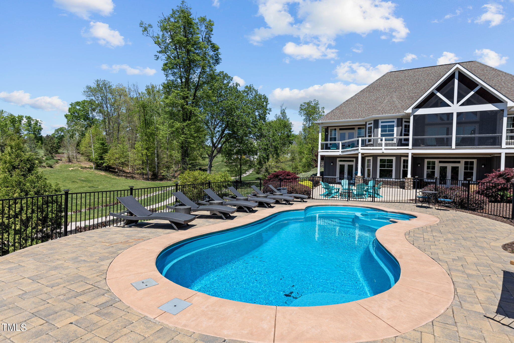 186 Polaris Point Semora, NC 27343 - Photo 60 of 73 a view of a house with swimming pool and sitting area