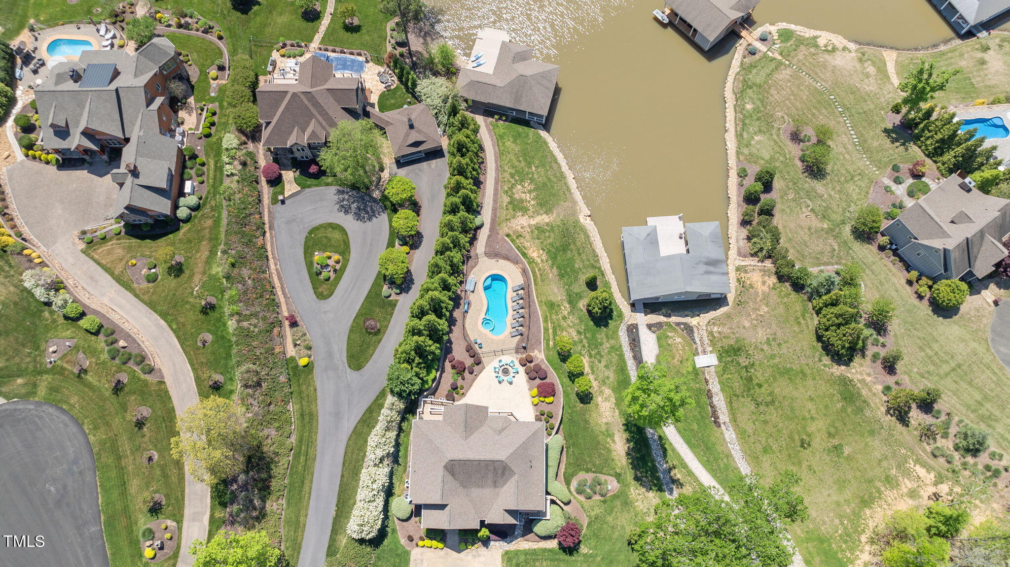 186 Polaris Point Semora, NC 27343 - Photo 66 of 73 an aerial view of residential houses with outdoor space