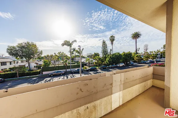 a view of a terrace with skyline