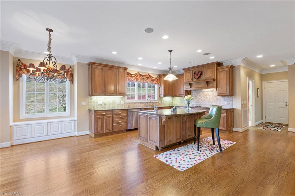 4237 Rock Bridge Road High Point, NC 27262 - Photo 11 of 30 Kitchen with island (prep sink) and breakfast room.