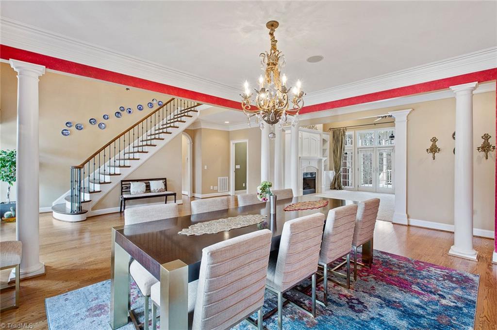 4237 Rock Bridge Road High Point, NC 27262 - Photo 6 of 30 Dining Room looking into foyer, living room