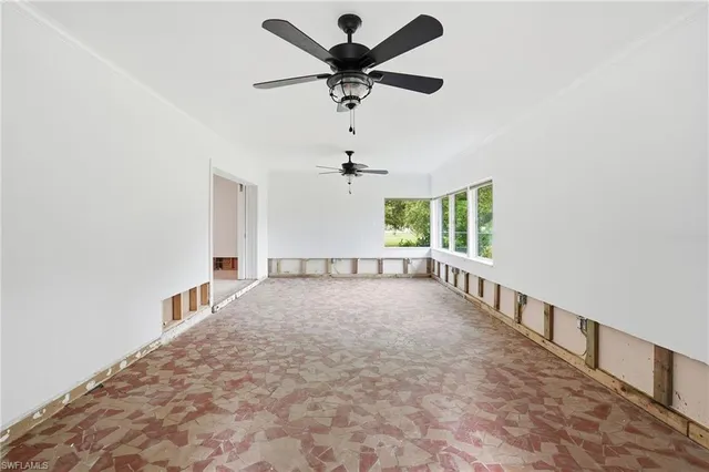 a view of a lake with a houses