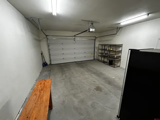 a view of a garage room