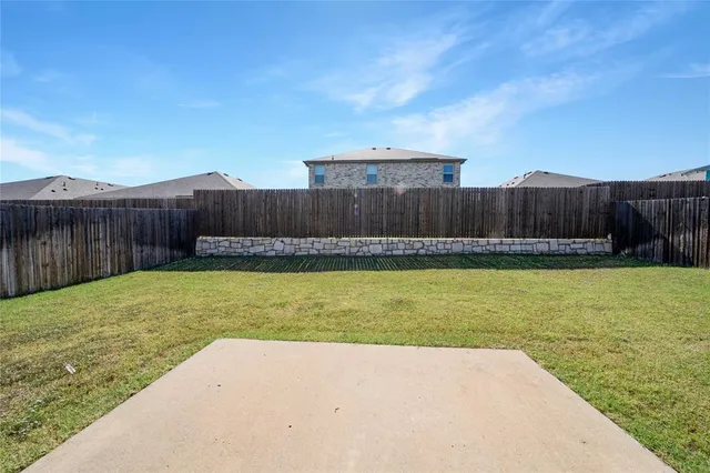 a backyard of a house