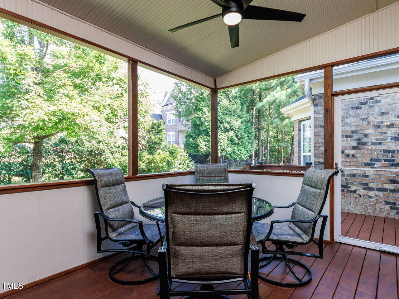 1808 Pattersons Mill Road Durham, NC 27703 - Photo 24 of 42 Shady Screened Porch off of the breakfast room.