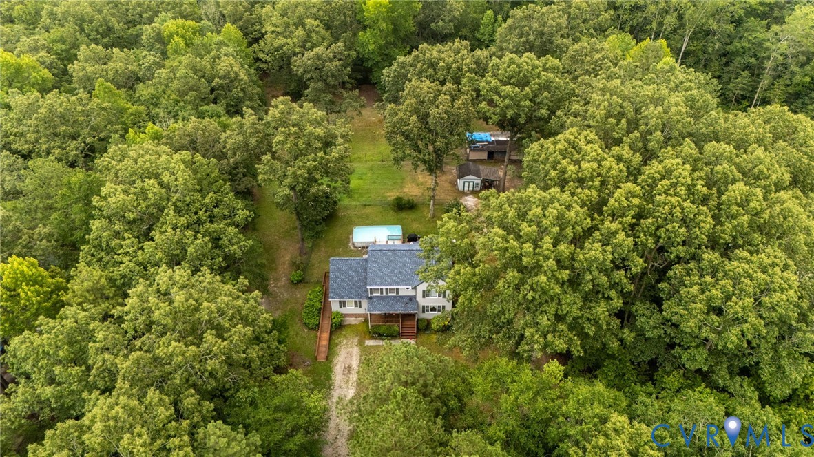 17707 Loving Union Road Disputanta, VA 23842 - Photo 41 of 42 Expansive wooded lot featuring a two-story residen