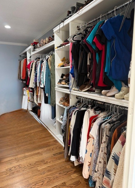 1198 Ed Sanders Road Lynchburg, TN 37352 - Photo 15 of 36 a view of walk in closet with clothes and shoes