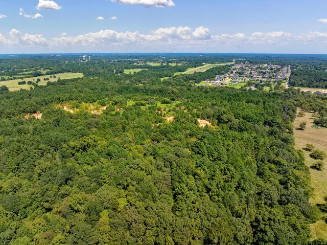 a view of a field of a building