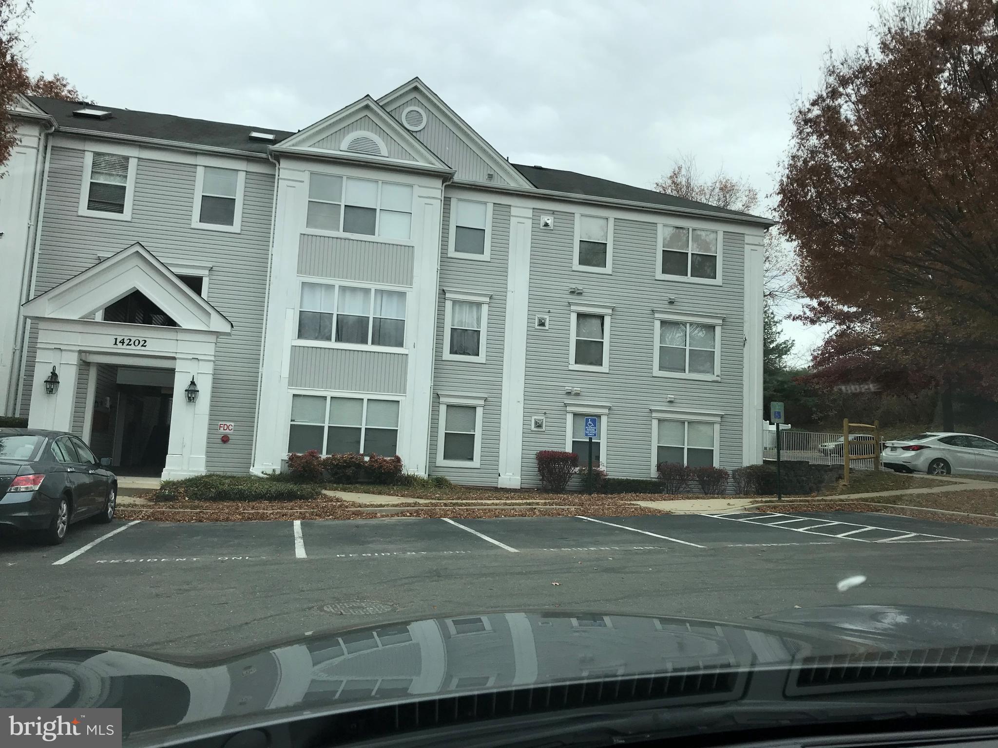 Front  parking lot, right side lot views from unit