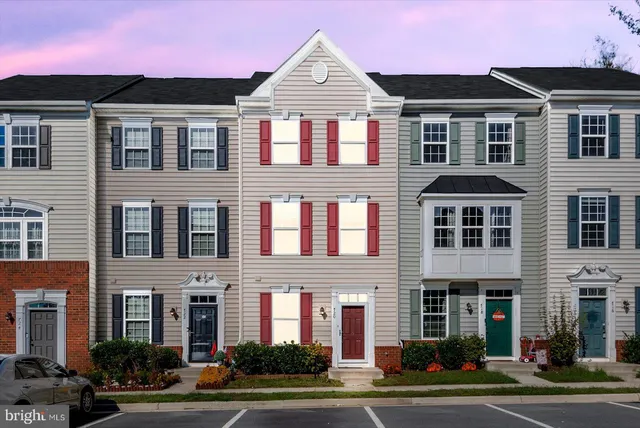 a front view of a residential apartment building