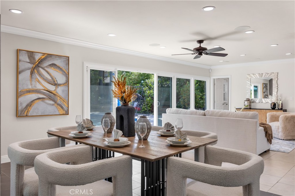 1391 Deborah Drive North Tustin, CA 92705 - Photo 15 of 56 a view of a dining room with furniture window and outside view