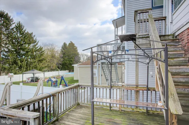 a view of a roof deck