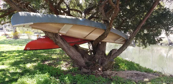 a view of under an umbrella