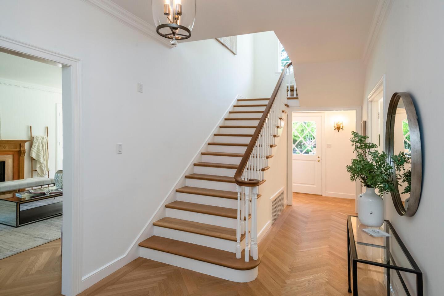 7 Windsor Drive Hillsborough, CA 94010 - Photo 4 of 57 a view of entryway and hall with wooden floor