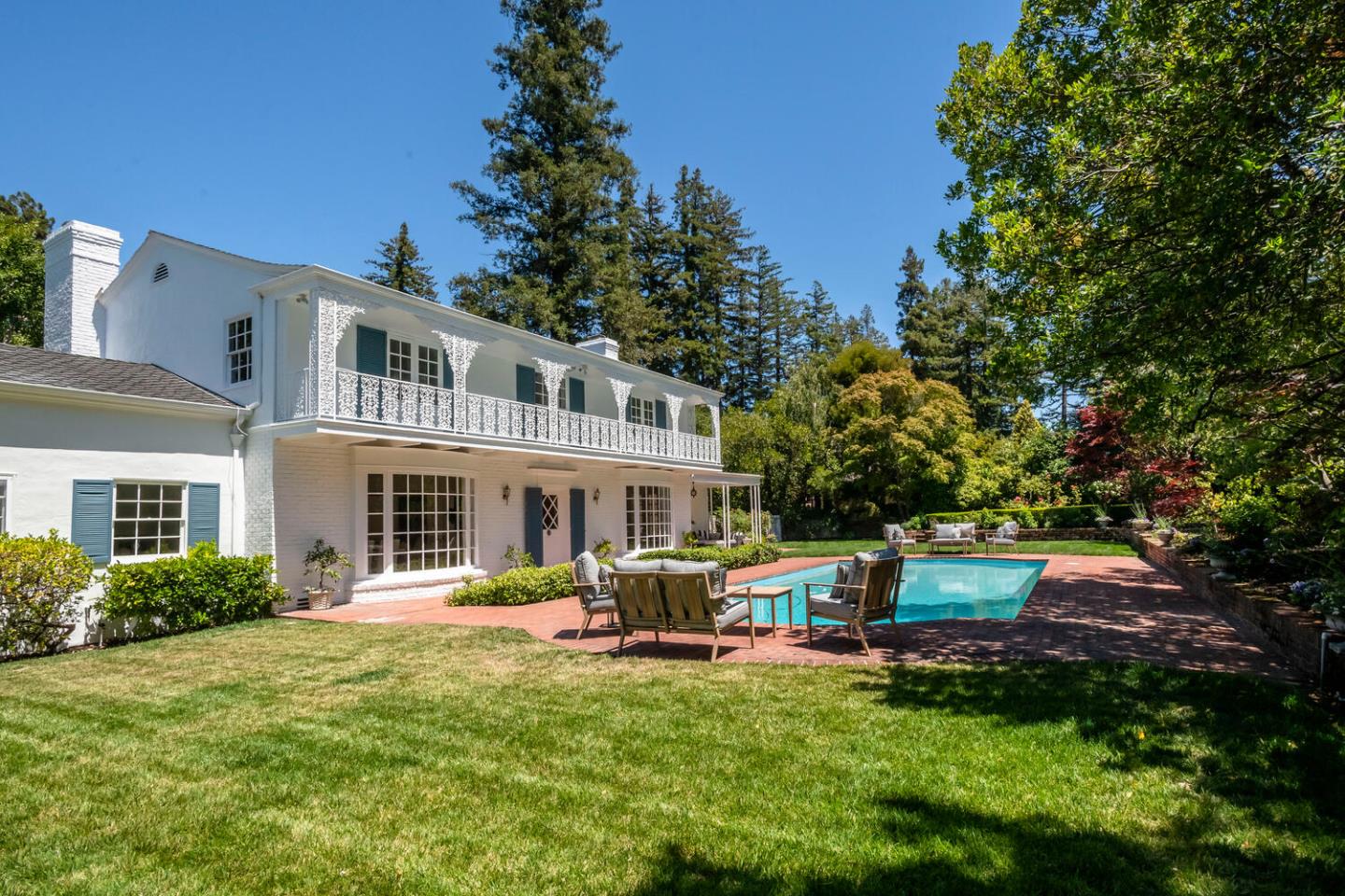 7 Windsor Drive Hillsborough, CA 94010 - Photo 41 of 57 a front view of house with yard outdoor seating and green space