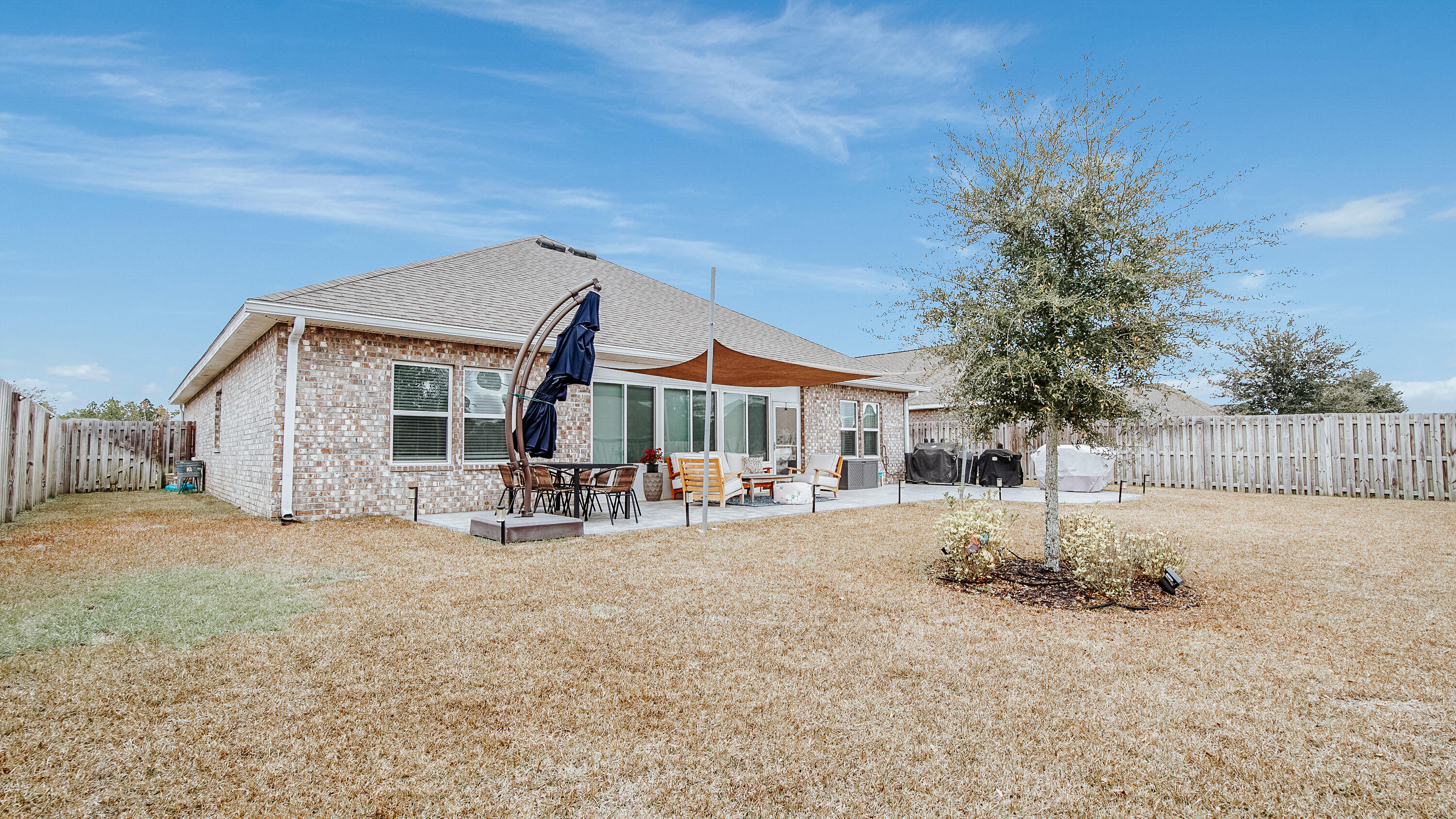 38 Norwich Road Freeport, FL 32439 - Photo 35 of 42 a view of a house with backyard and sitting area