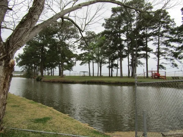 a view of lake with outdoor space